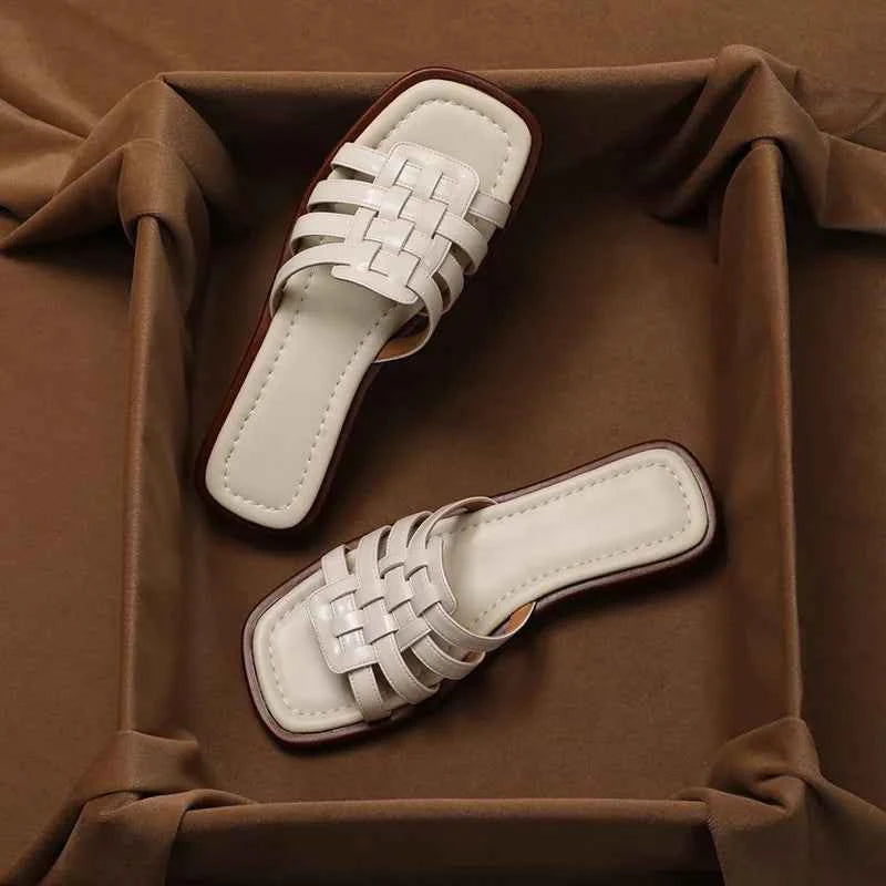 New Cross-hollowed-out Flip-flops Women's Shoes