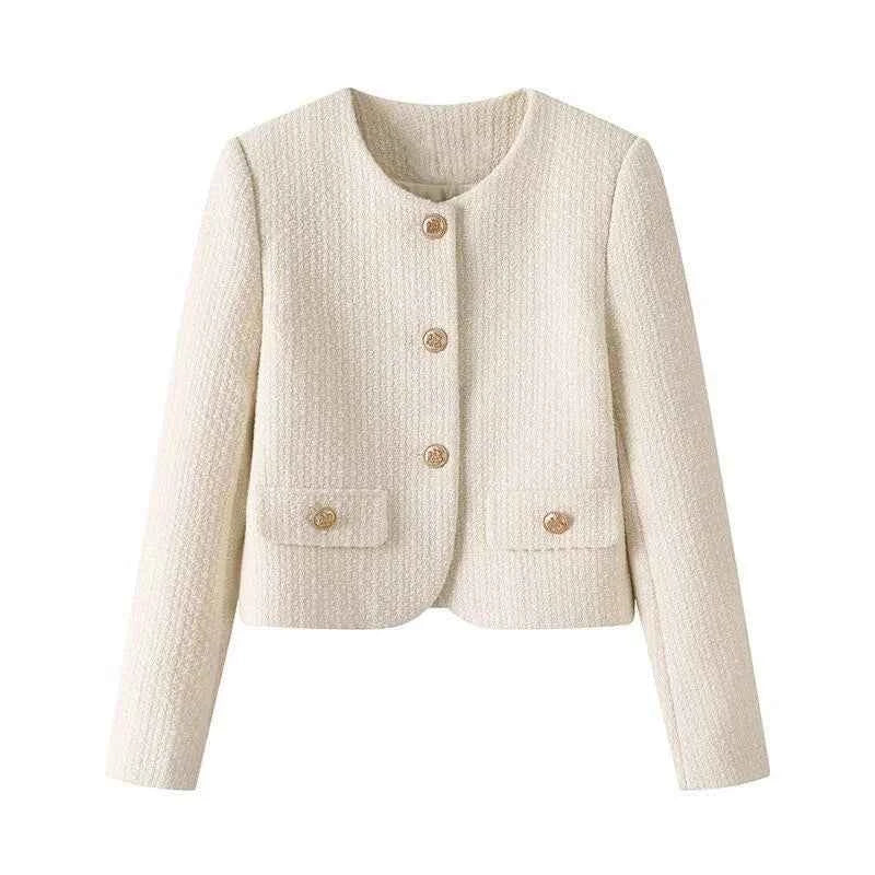Women Small Fragrant Short Loose Coat