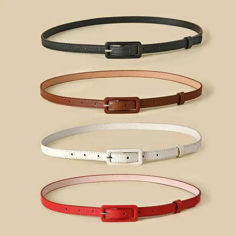 Thin Waistband Pin Buckle Adjustable Belt