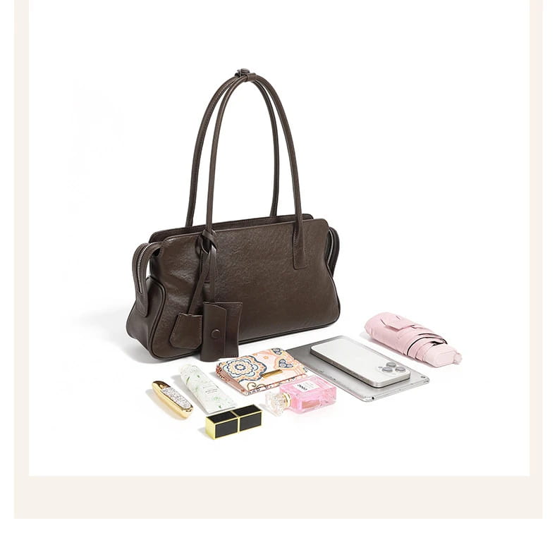 3 Layers Genuine Leather Large Underarm Shoulder Bags For Women