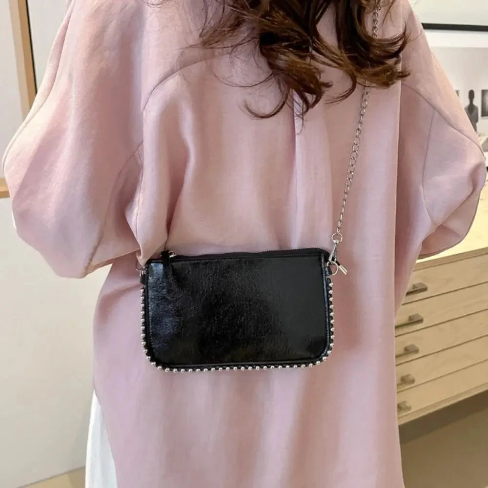 Pu Leather Underarm Tote Bag