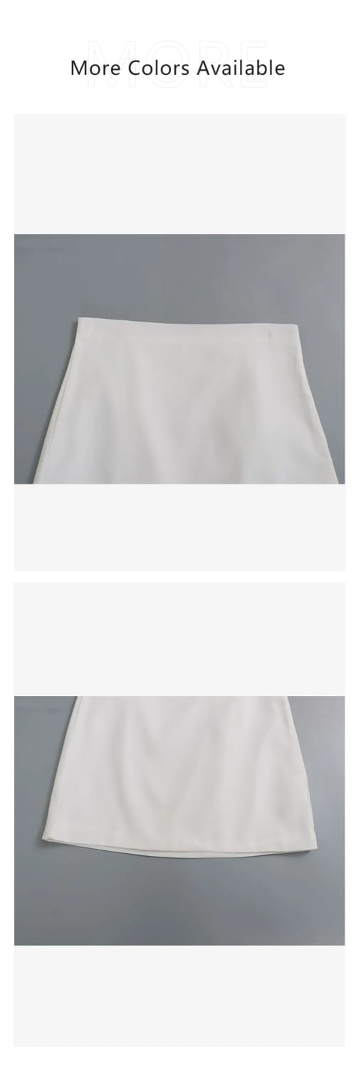 Women’s Casual Double breasted Slim Fit Suit Coat High Waist Mini Skirt