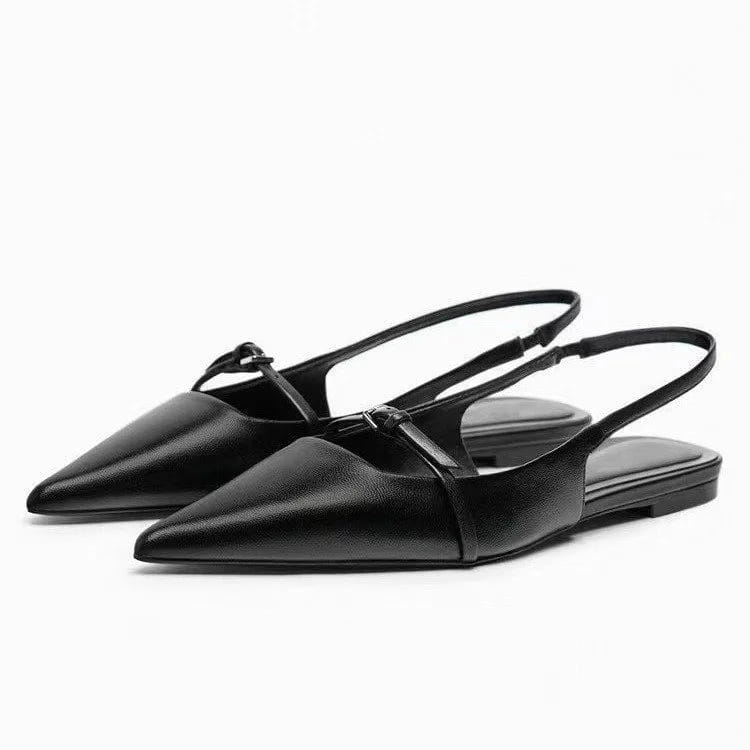 Women Sandal Pointed Toe Shallow Slip on Ladies Shoes