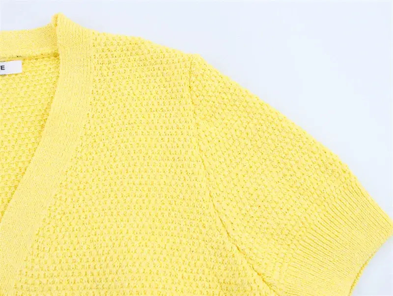 Women’s Cardigan Short-sleeve Knitted