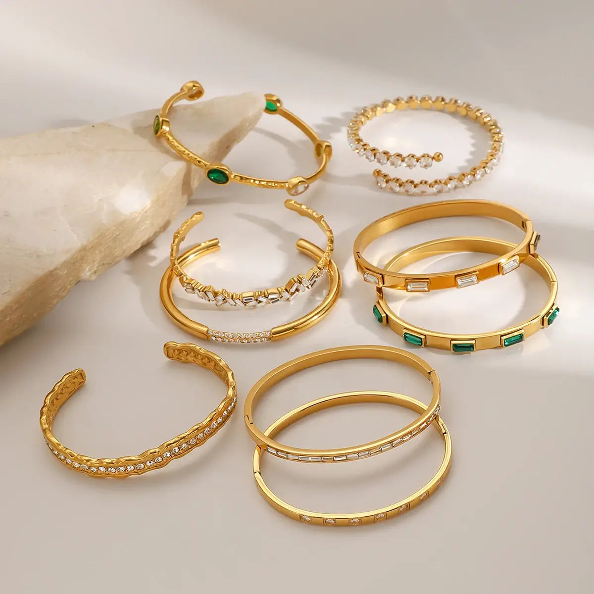 Zircon Bracelet Adjustable Stackable