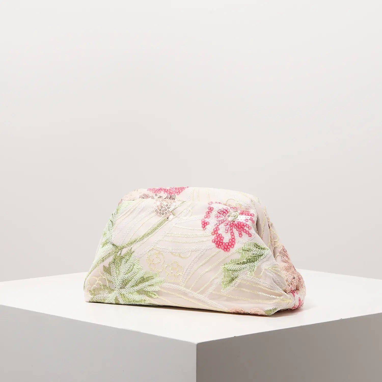 Floral Bag Sequin Clutch For Women