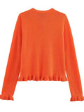 Women's Leisure Comfort Stacked Decoration Knitted Cardigan