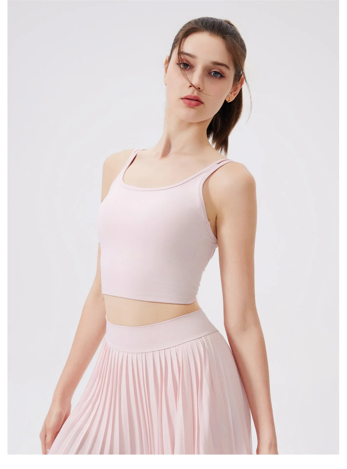 Women Yoga Back Thin Cross Straps Tank Top