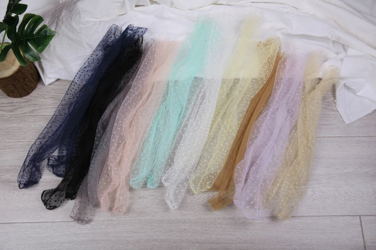 Dot Lace Socks Women Transparent Mesh Ankle