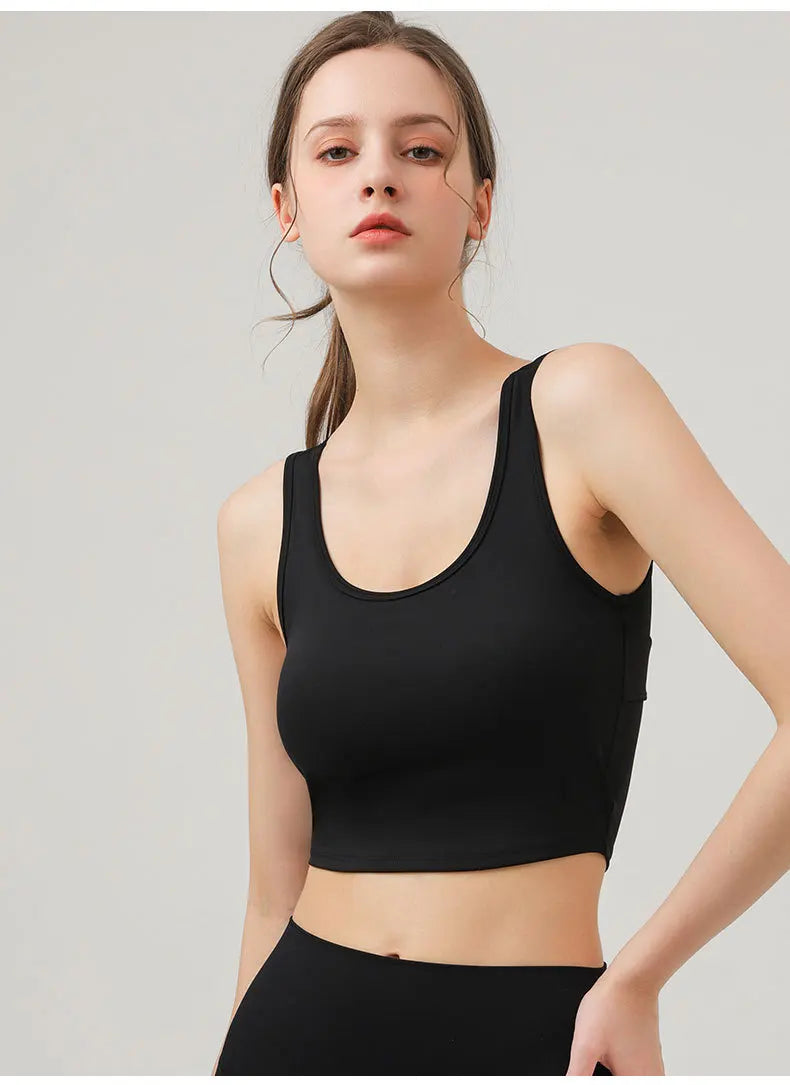 Women Yoga Butterfly Beautiful Back Elastic Breathable Tank Top