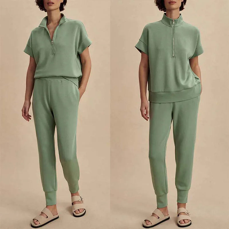 Casual Suit High Waist Set