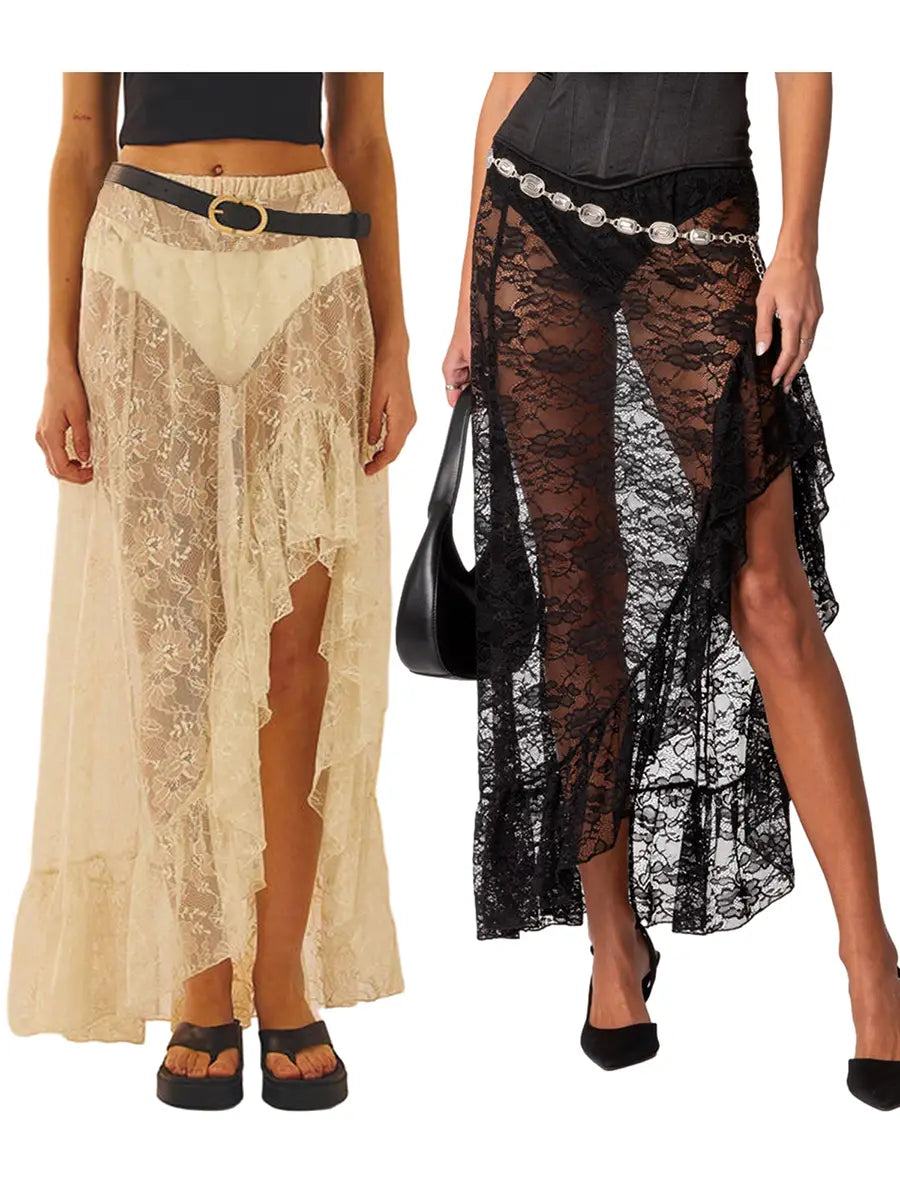 Women’s Summer Lace Long Skirt