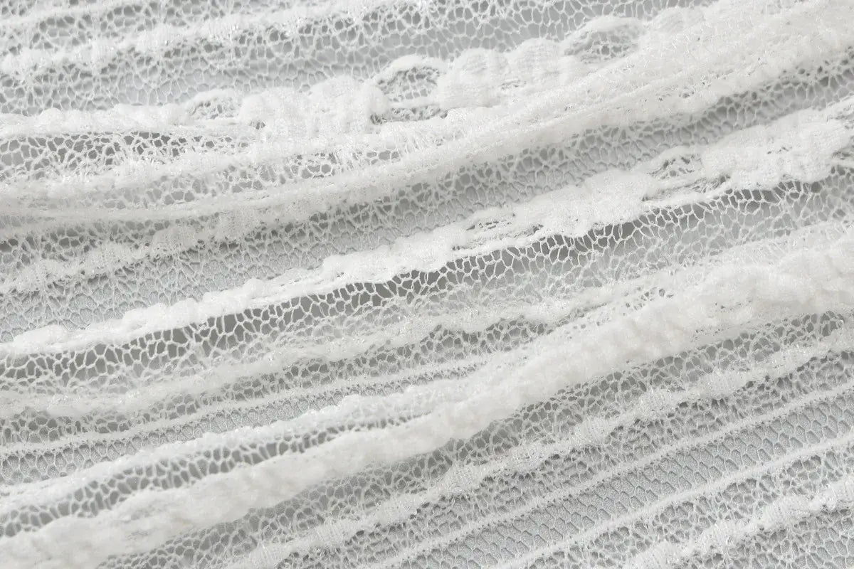 Lace V Neck Short Sleeve Crop Top