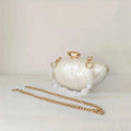 Rose Red Metal Clasp Shoulder Messenger Acrylic Box Clutch