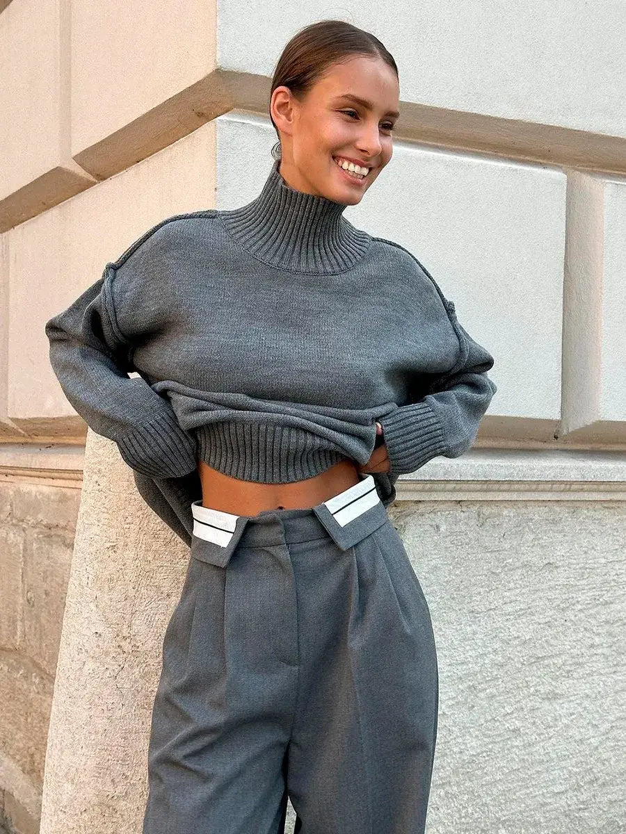 Women’s Knitted Turtleneck Sweater