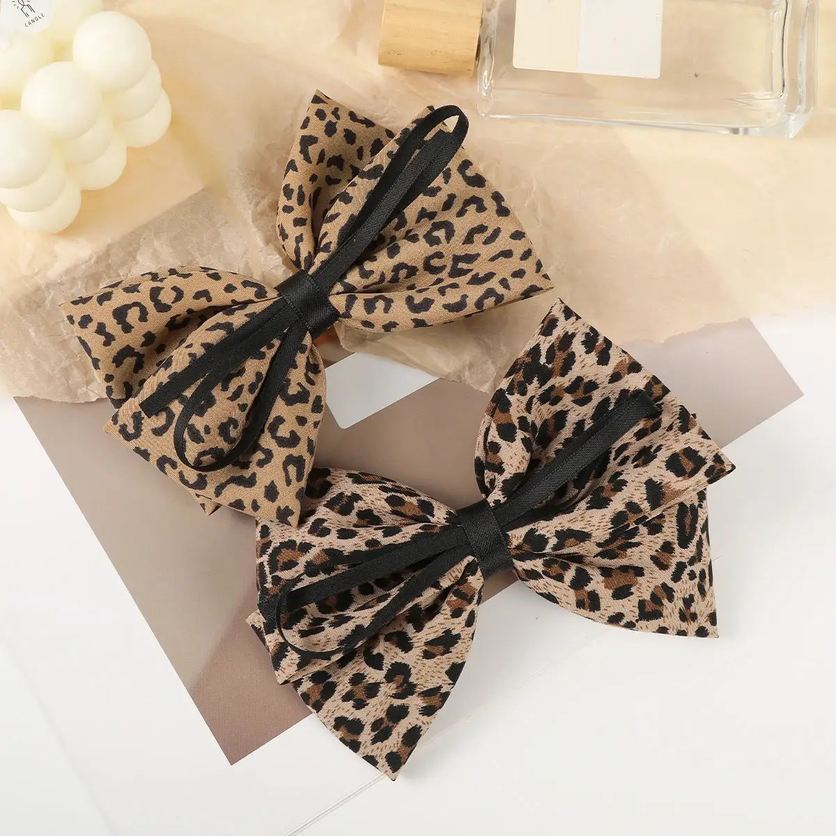 Leopard Bow Hair Clip