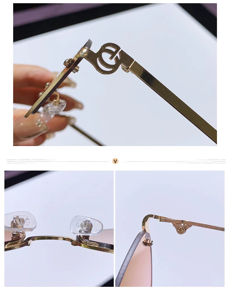 Fashion Small Polygonal Sunglasses Women