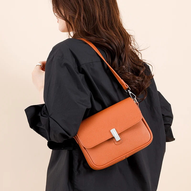 Genuine Leather Women Crossbody Bag