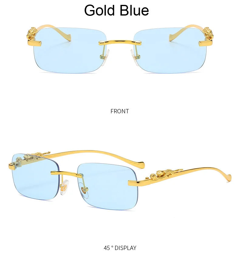 Rimless Square Sunglasses Woman