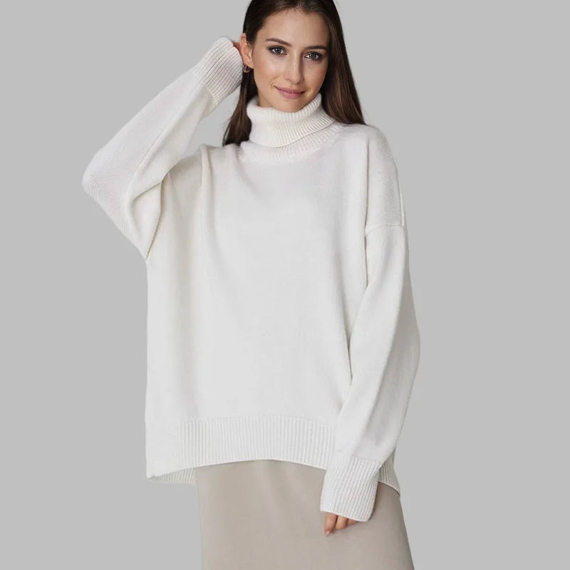 Casual Warm Women's Sweater Turtleneck