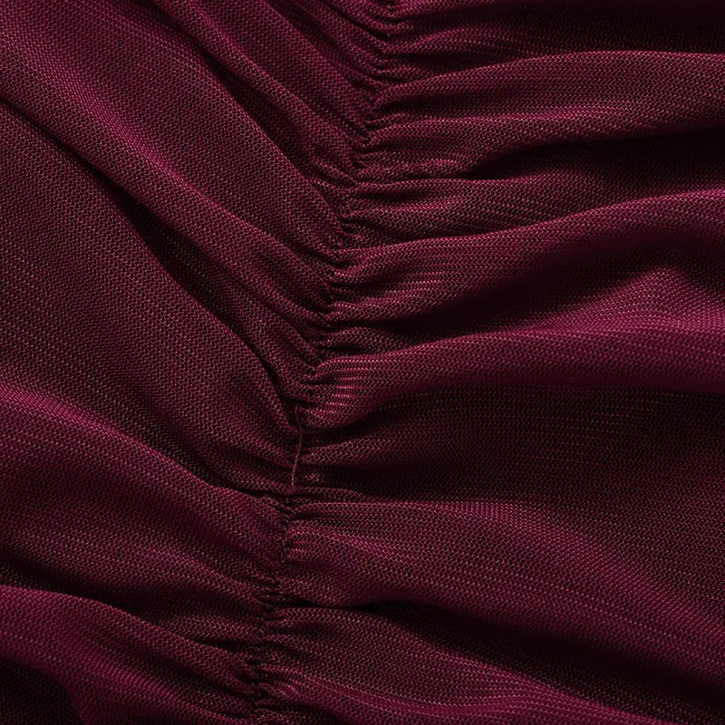 Chic Design Cross Neck Crop Top