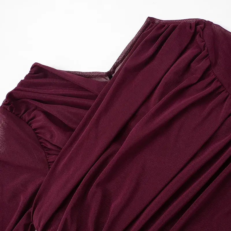 Chic Design Cross Neck Crop Top