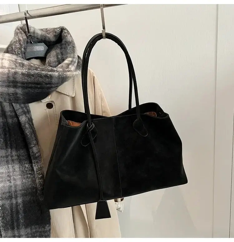 Faux Suede High Quality Handbag