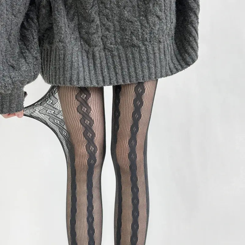 Tights for Women Lace Mesh Fishnet Retro Pantyhose