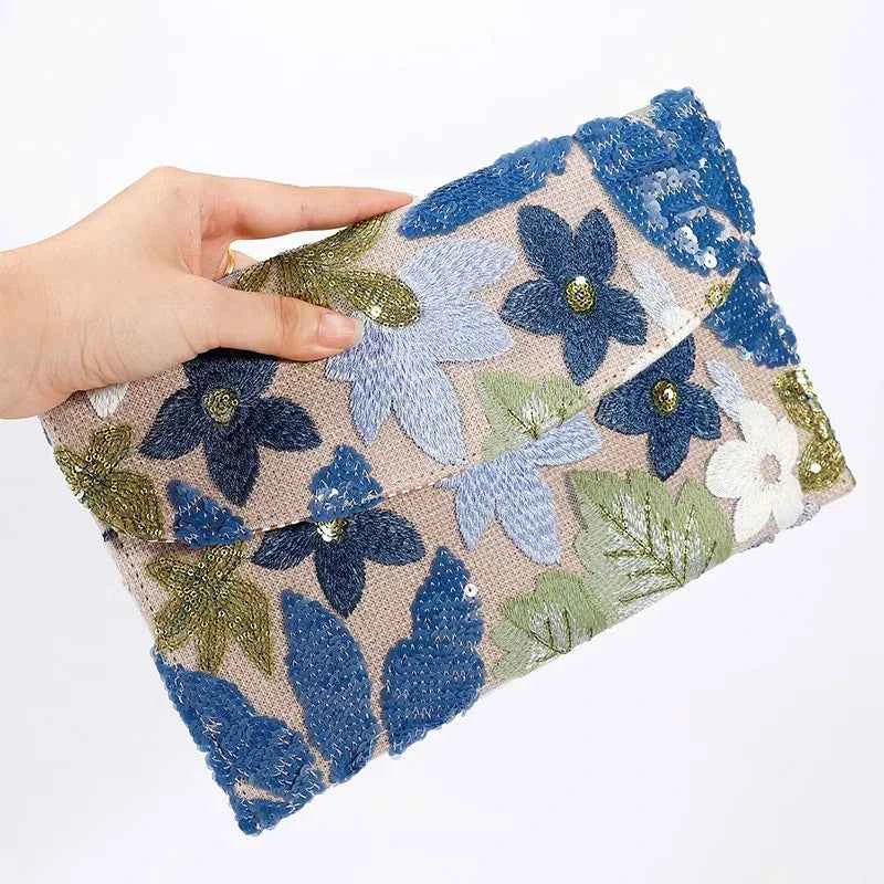 Straw Envelope Bag