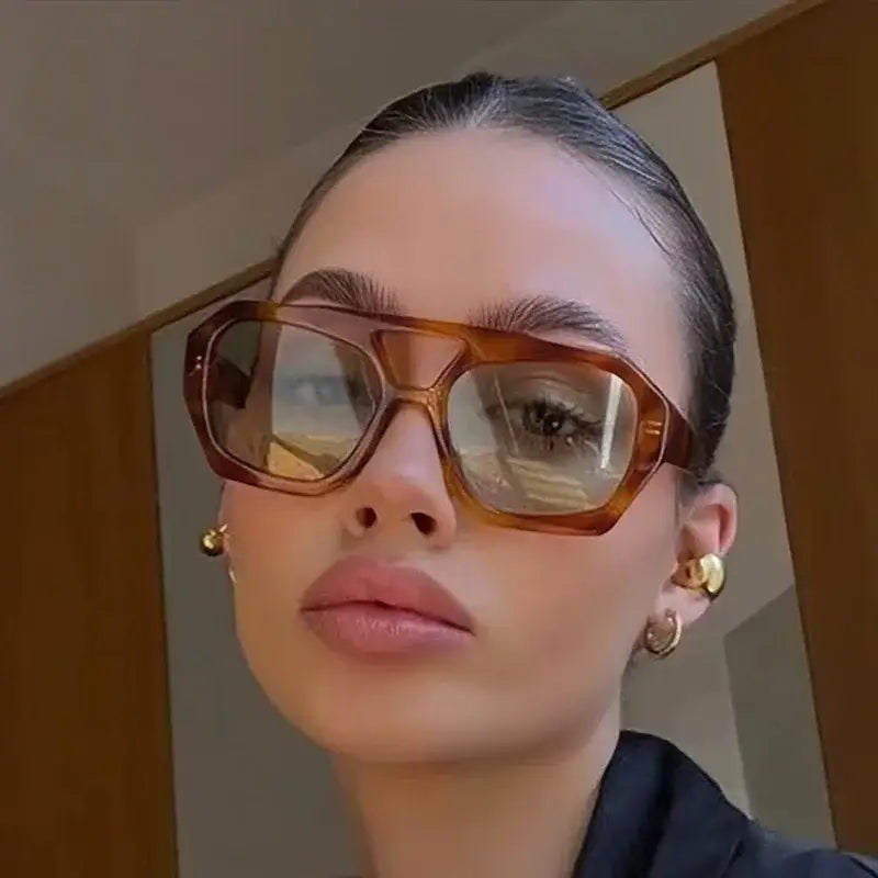 Fashion Sunglasses Designer Colored Lenses Sun Shade Glasses for Women