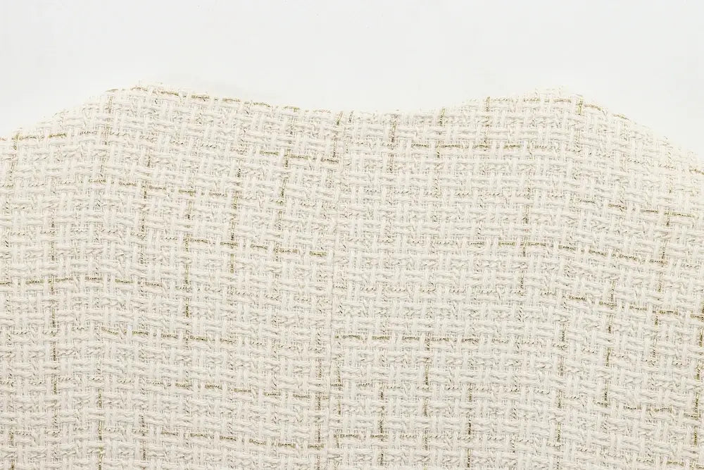 Women Tweed Single Breasted Elegant Jacket