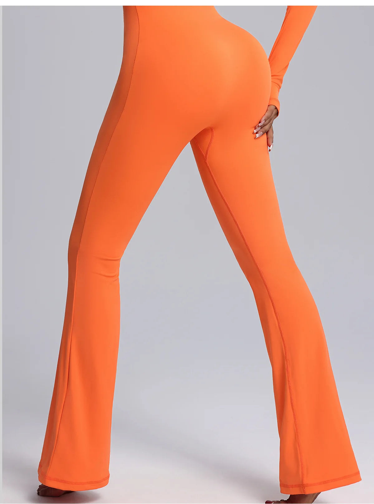 Seamless Jumpsuits Sports Fitness High Elastic Breathable Long-sleeved Suit