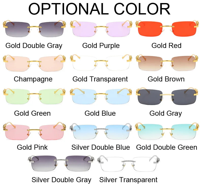 Rimless Square Sunglasses Woman