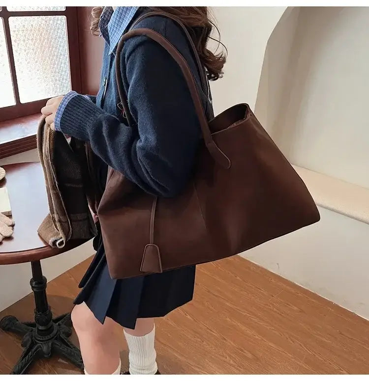 Faux Suede High Quality Handbag