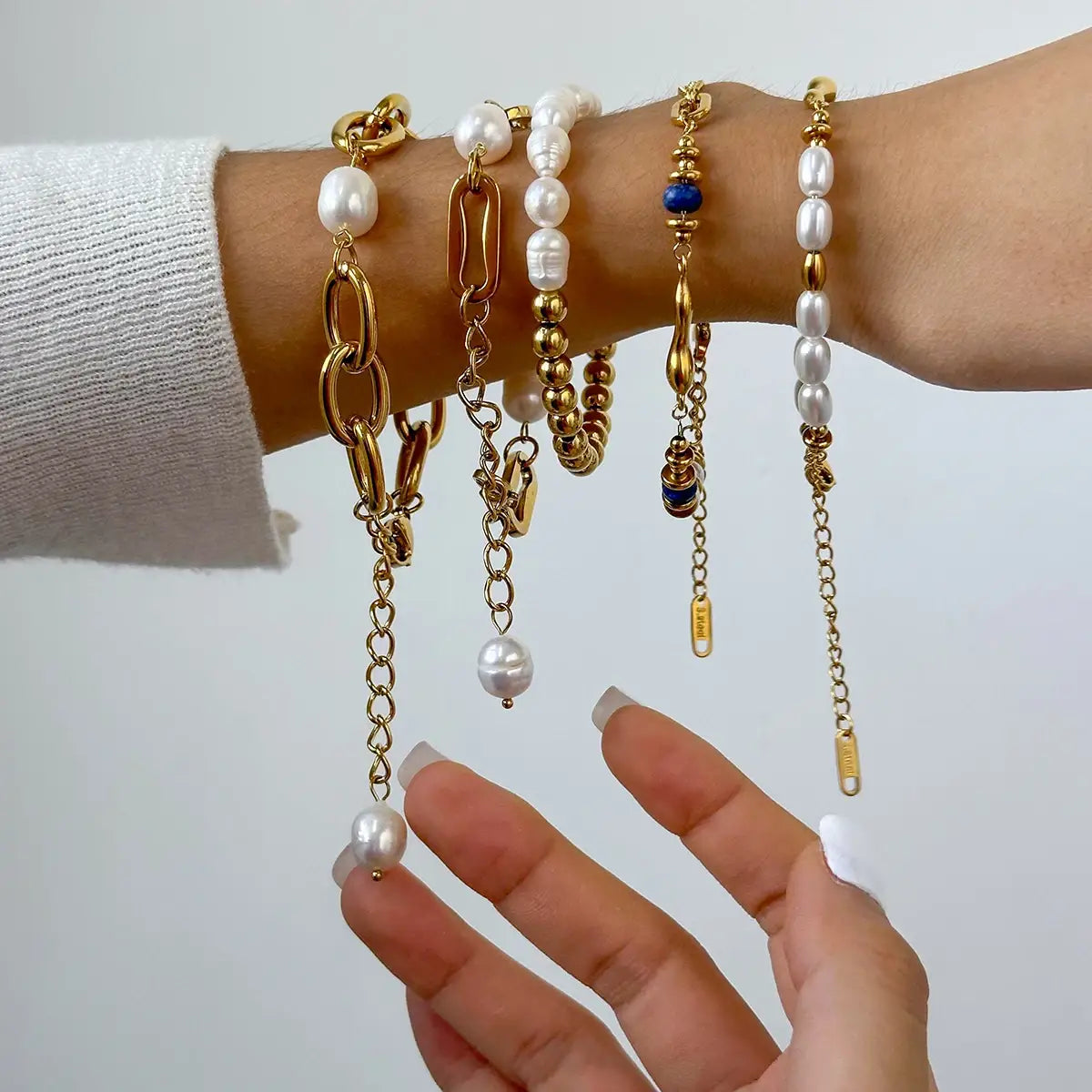 Coin Pearl Bracelet Baroque