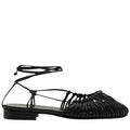 Woven Hollow Women Sandals Casual Lace-up Round Head Sandals