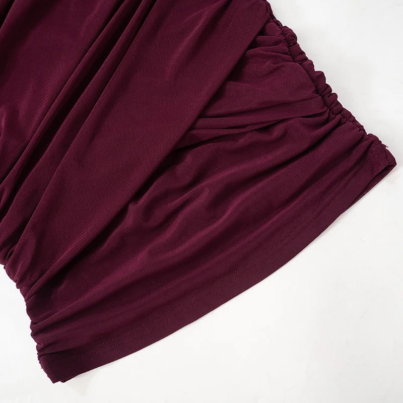 Chic Design Cross Neck Crop Top