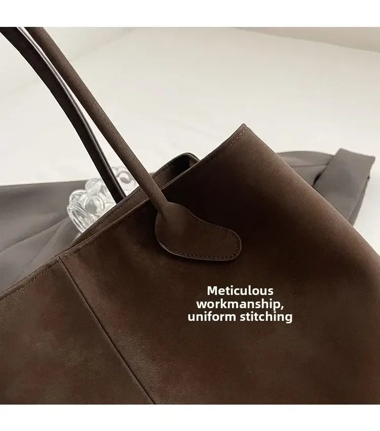 Faux Suede High Quality Handbag