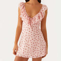 Women Ruffle Mini Dress