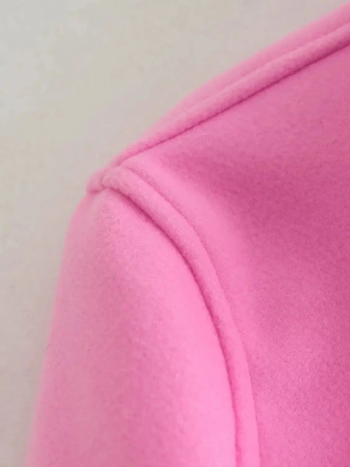 Solid Front Pockets Button Long Sleeve Jacket