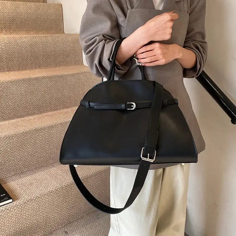 Brand Belt Design Handbag Vintage Women’s Large Capacity