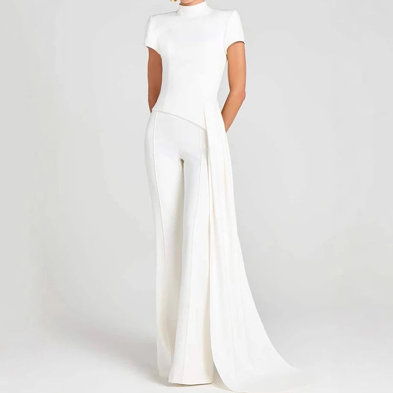 Casual Short Sleeve Pullover & Long Pant Women Set