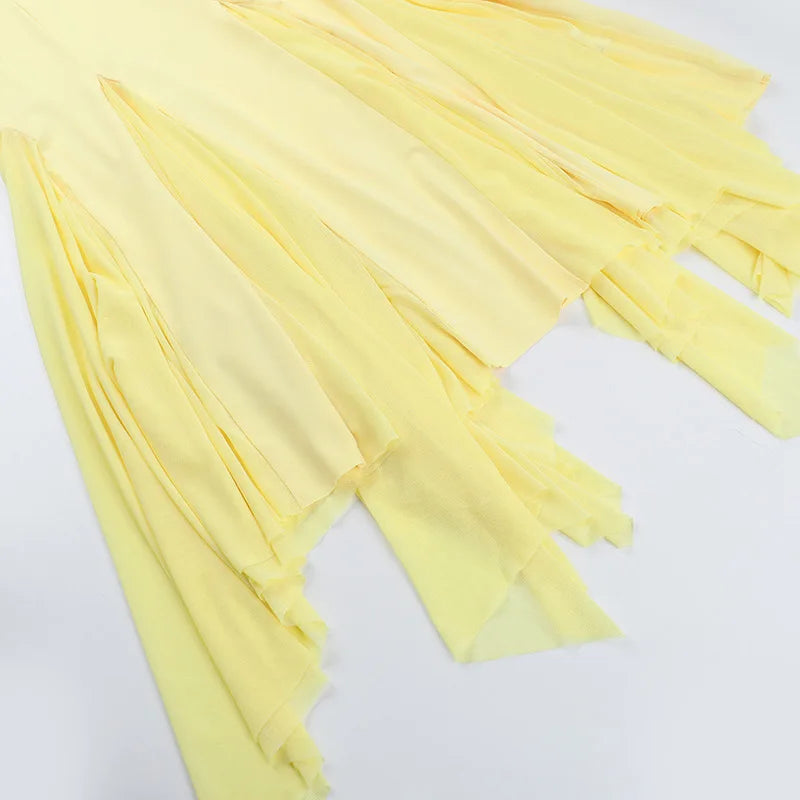 Backless Long Suspender Dress Woman