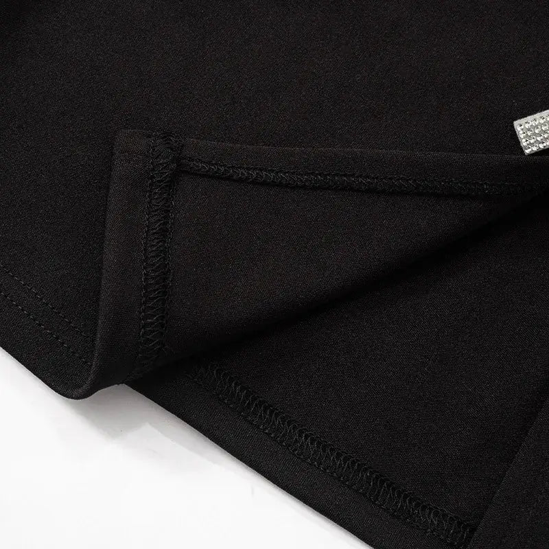 Jewelry Bow Cut Out Lace Up Crop Top