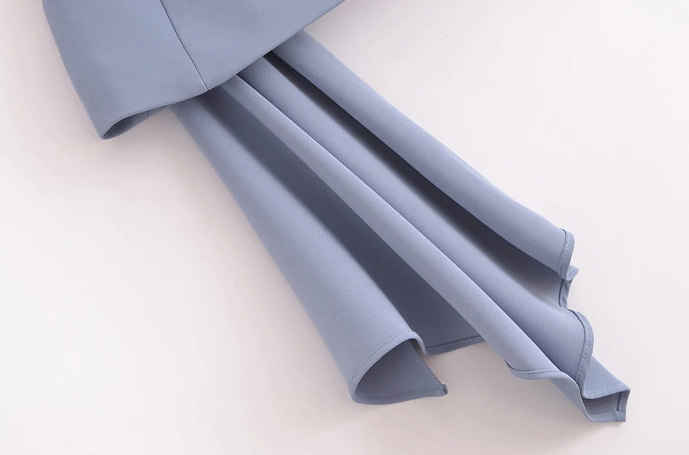 Women Fashion Draped Bustier Tops And High Waist Side Pockets Flared Pants