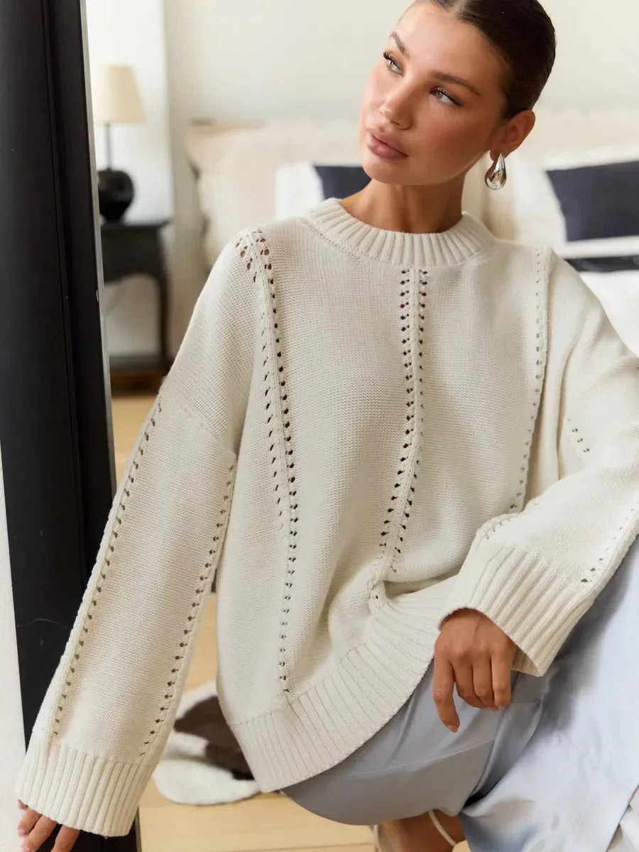 Casual Hollow Out Sweater Women