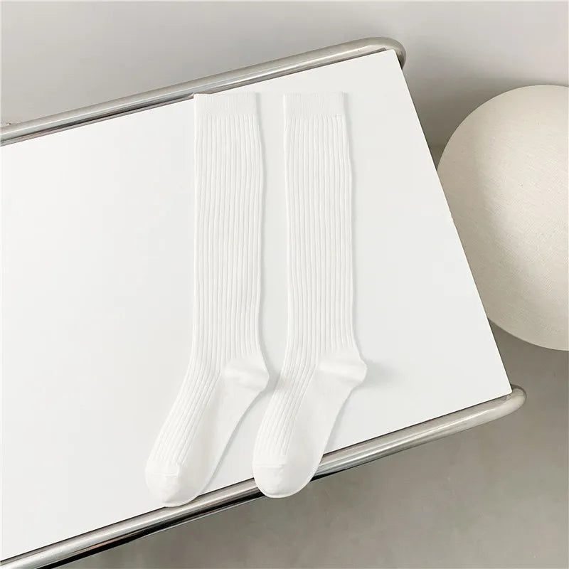 Damenstrümpfe Frühlingstrends Lässige Kniestrümpfe im Preppy-Stil 