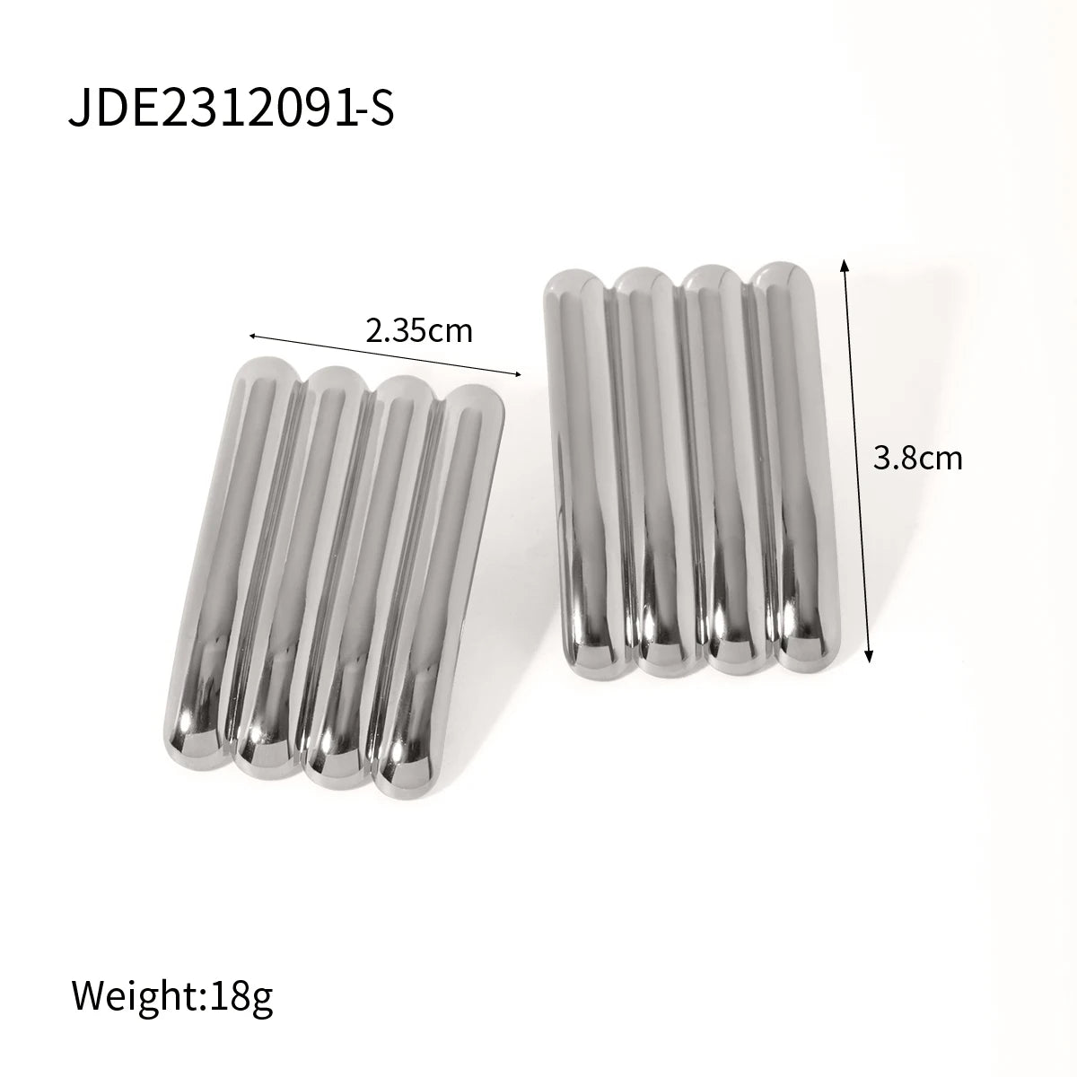 Stainless Steel Vintage-Inspired Waterproof Stud Earrings
