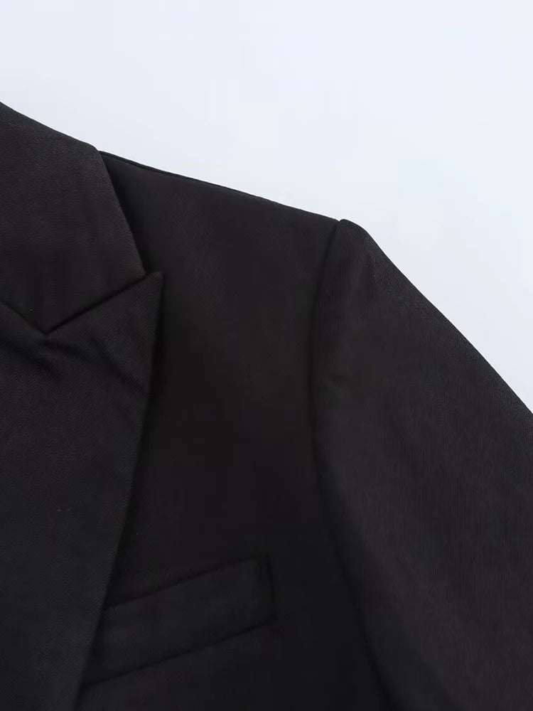 Slim Suit Jacket Asymmetrical Design Lace-up - Norellé