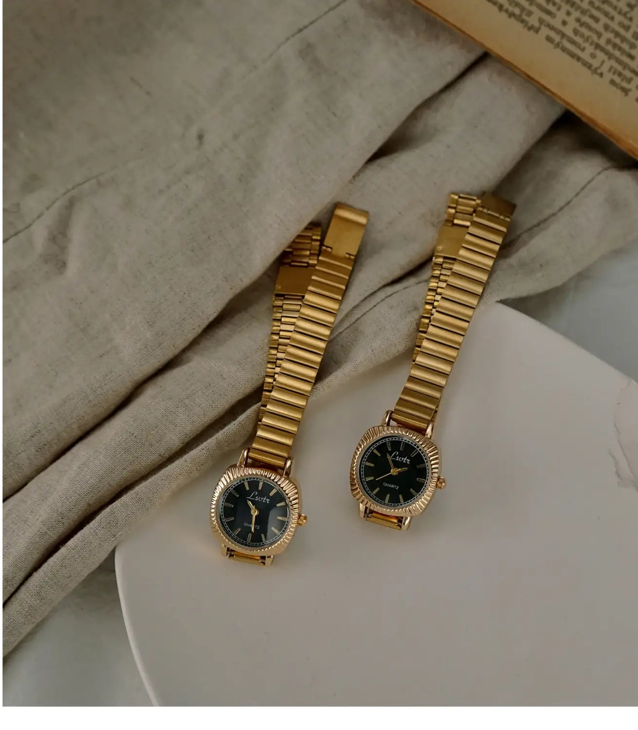 Gold Stainless Steel Women’s Watch